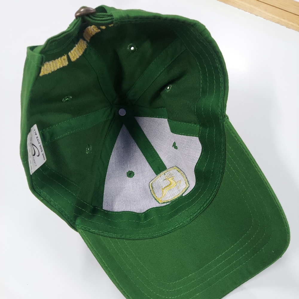 John Deere Owners Edition Adjustable Strap Back Baseball Ball Cap - Picture 14 of 15